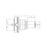 Precision Screw Collet Chuck HSK50A-NDC20-105~NDC32-155 - Makotools Industrial Supply Tools for Metal Cutting